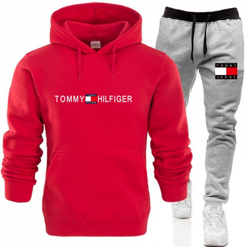 Conjunto de Sudadera con Capucha para Hombre, Moda Casual de Primavera y Otoño