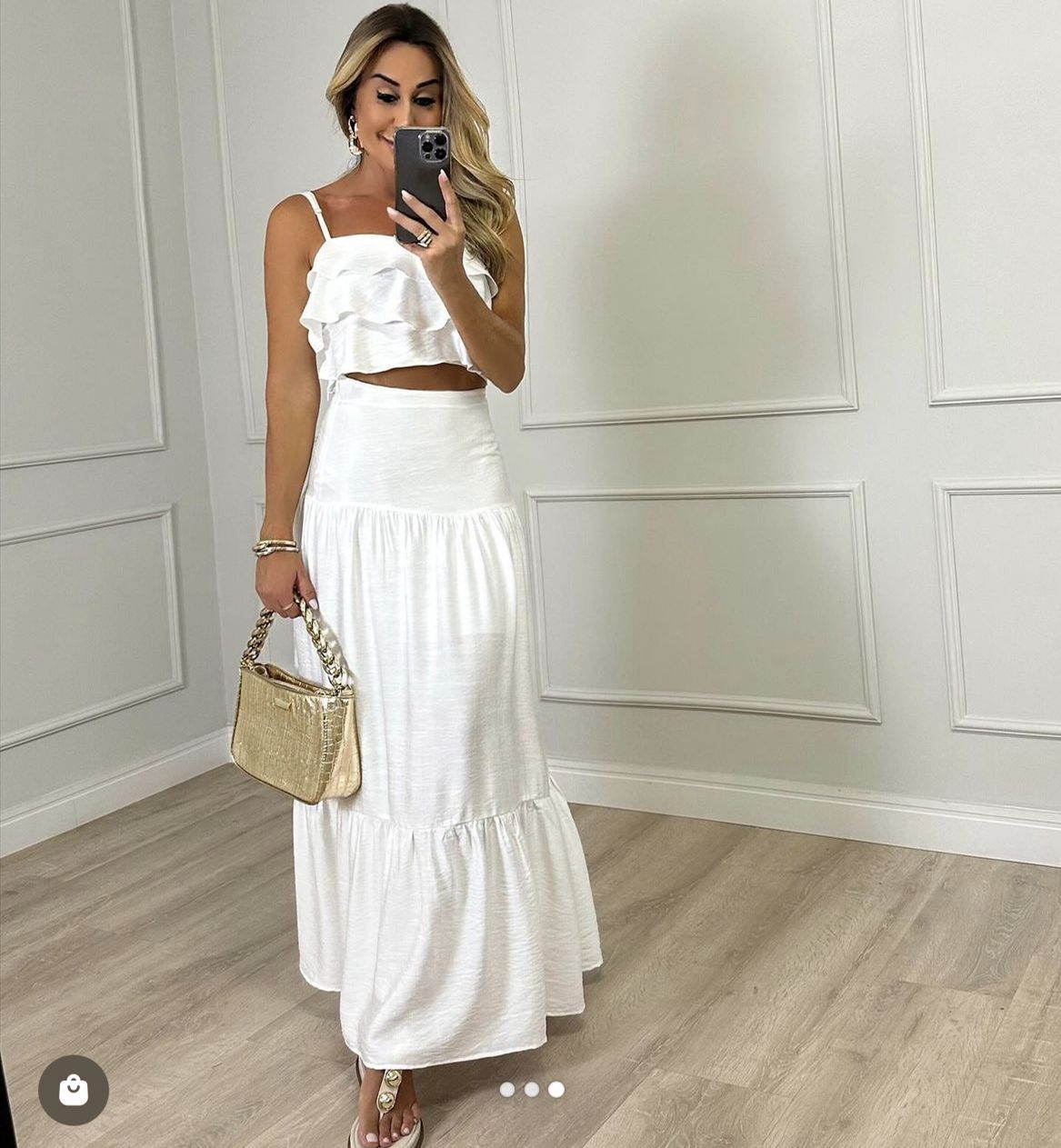 Conjunto Mujer Vestido con Volante