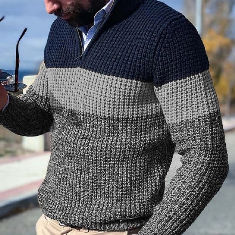 Jersey de Punto con Cremallera Hombre