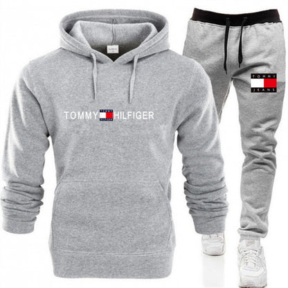 Conjunto de Sudadera con Capucha para Hombre, Moda Casual de Primavera y Otoño