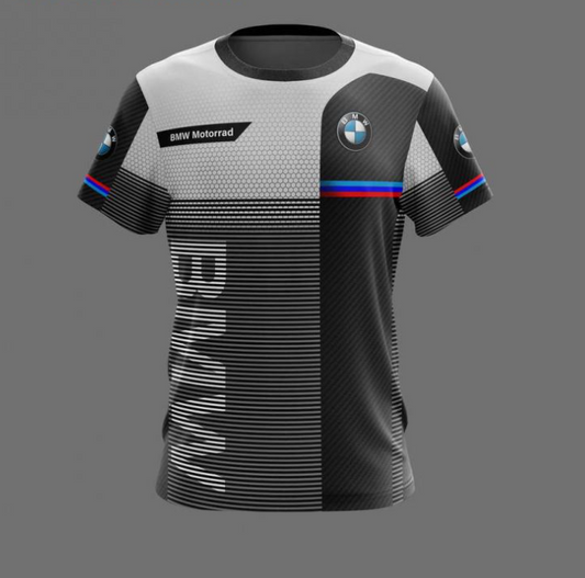Camiseta para Hombres F1 BMW con Estampado 3D de Secado Rápido y Manga Corta