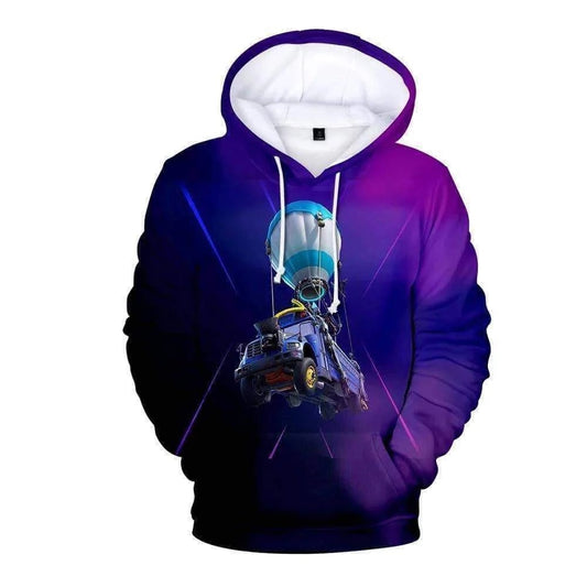 Sudadera con Capucha Fortnite con Estampado 3D, Corte Holgado