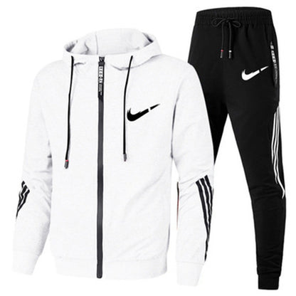 Conjunto Deportivo con Sudadera con Capucha para Hombre y Mujer, Primavera y Otoño