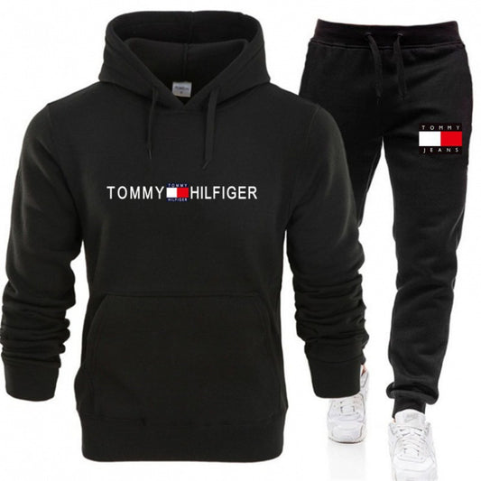 Conjunto de Sudadera con Capucha para Hombre, Moda Casual de Primavera y Otoño