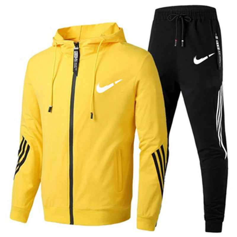 Conjunto Deportivo con Sudadera con Capucha para Hombre y Mujer, Primavera y Otoño
