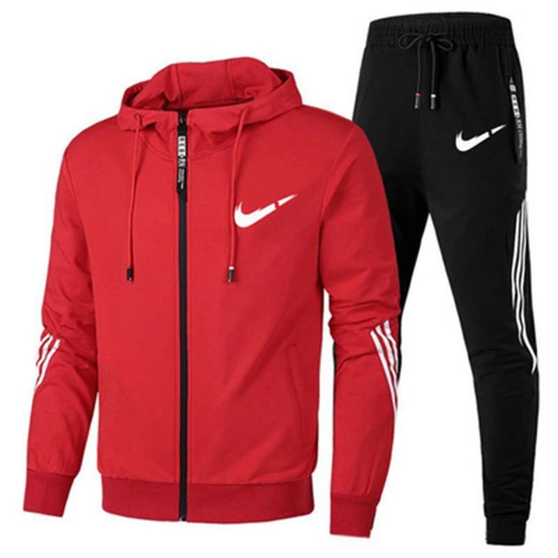 Conjunto Deportivo con Sudadera con Capucha para Hombre y Mujer, Primavera y Otoño
