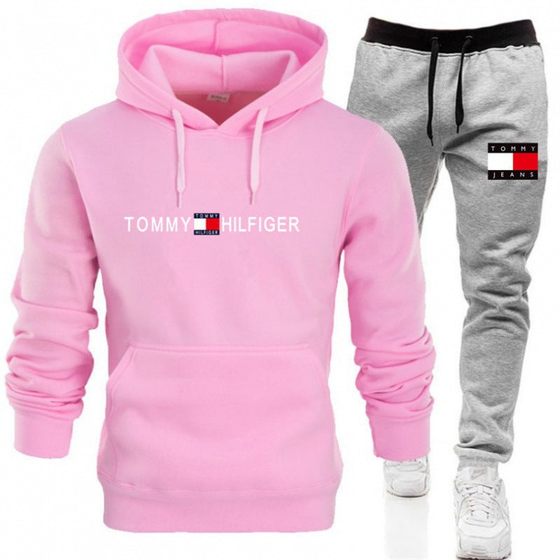 Conjunto de Sudadera con Capucha para Hombre, Moda Casual de Primavera y Otoño