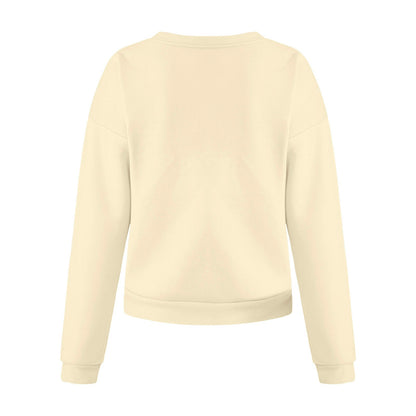 Sudadera con Capucha Grande para Mujer con Estampado de Alfabeto Urbano