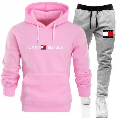 Conjunto de Sudadera con Capucha para Hombre, Moda Casual de Primavera y Otoño