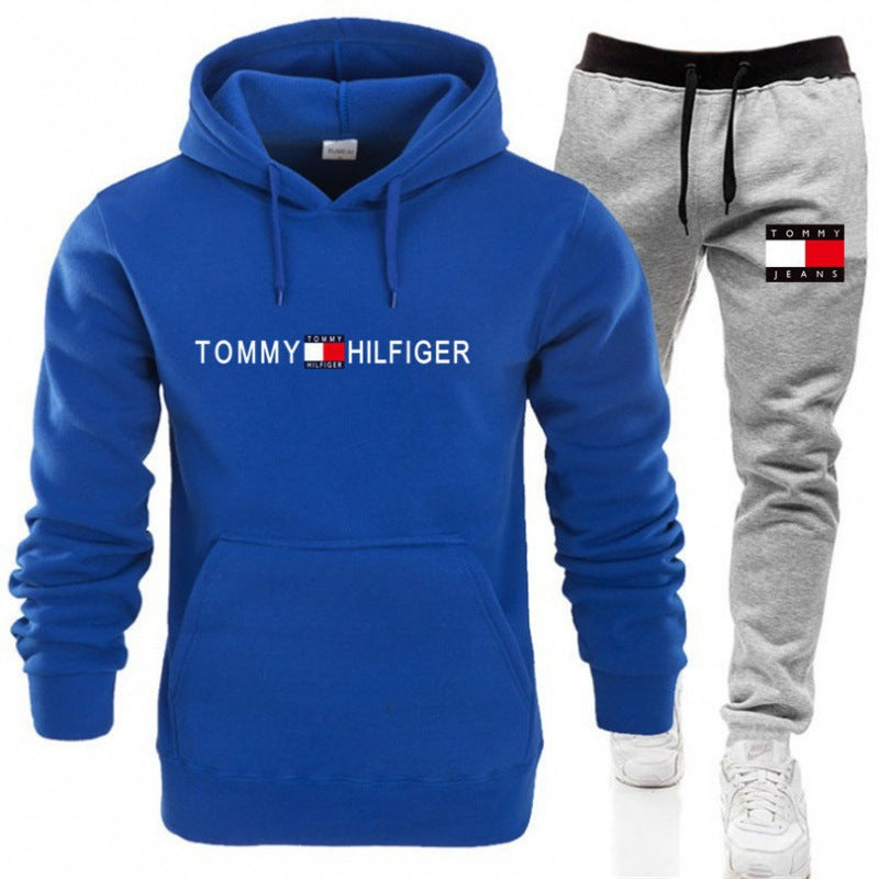 Conjunto de Sudadera con Capucha para Hombre, Moda Casual de Primavera y Otoño